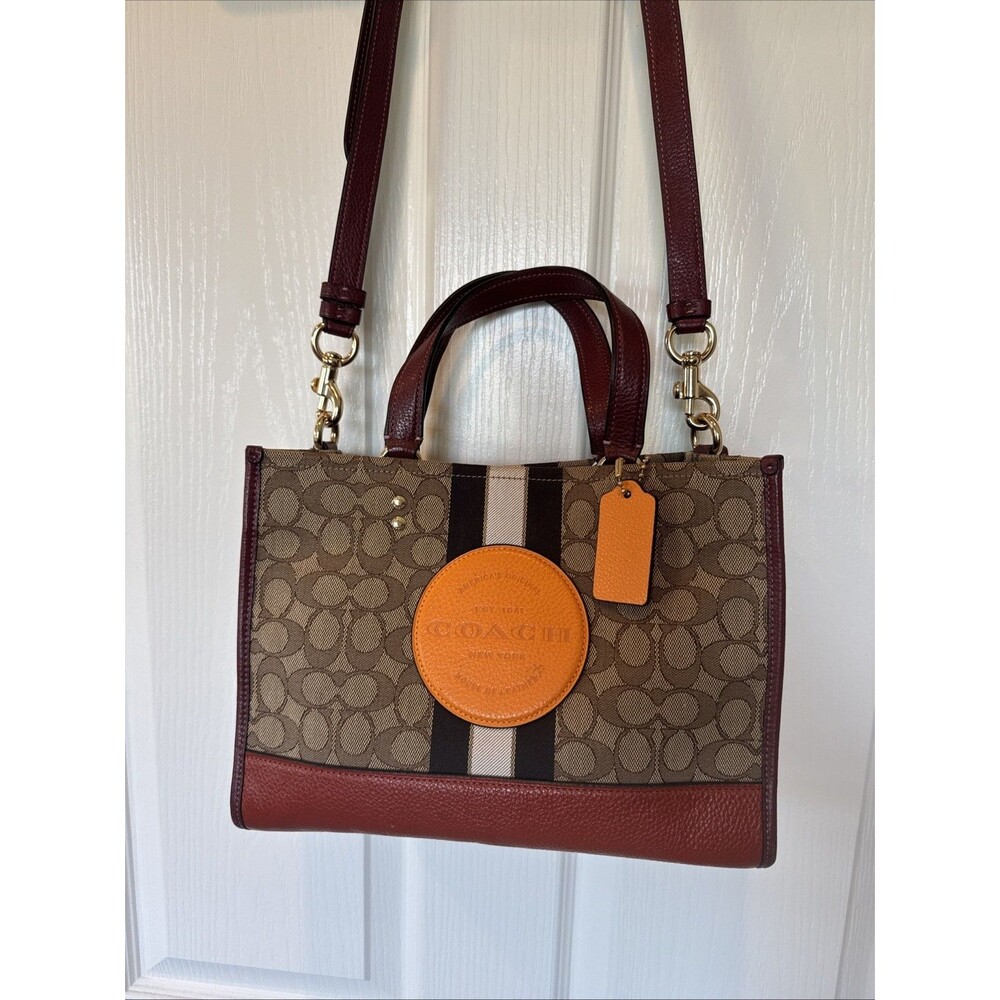 Coach D2061-4113 Dempsey Carryall in Signature Jacquard Tote KHAKI SUNBEAM MULTI